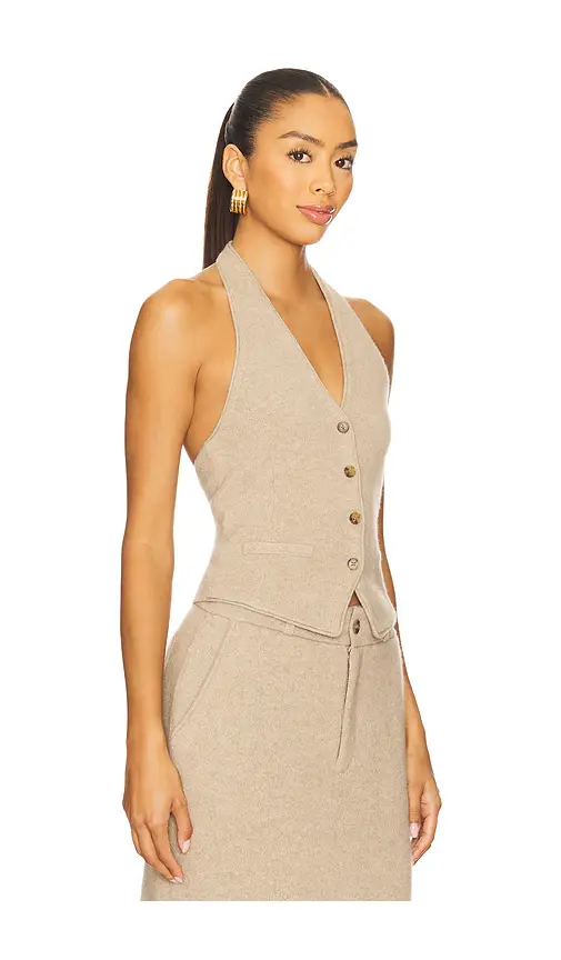 Guest In Residence Tailored Halter Vest | Thumbnail 6