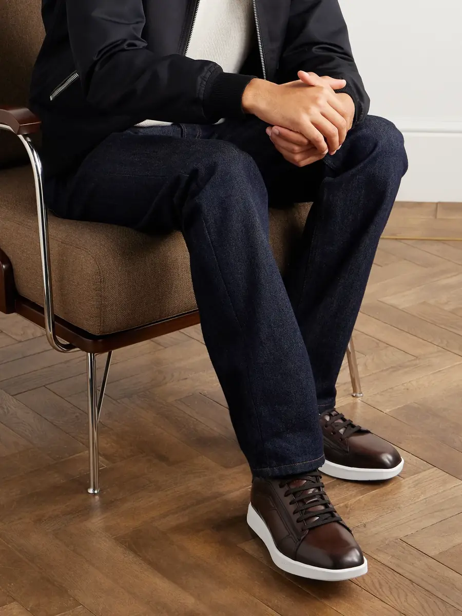 Berluti Stellar Venezia Leather Sneakers - Men | Thumbnail 2