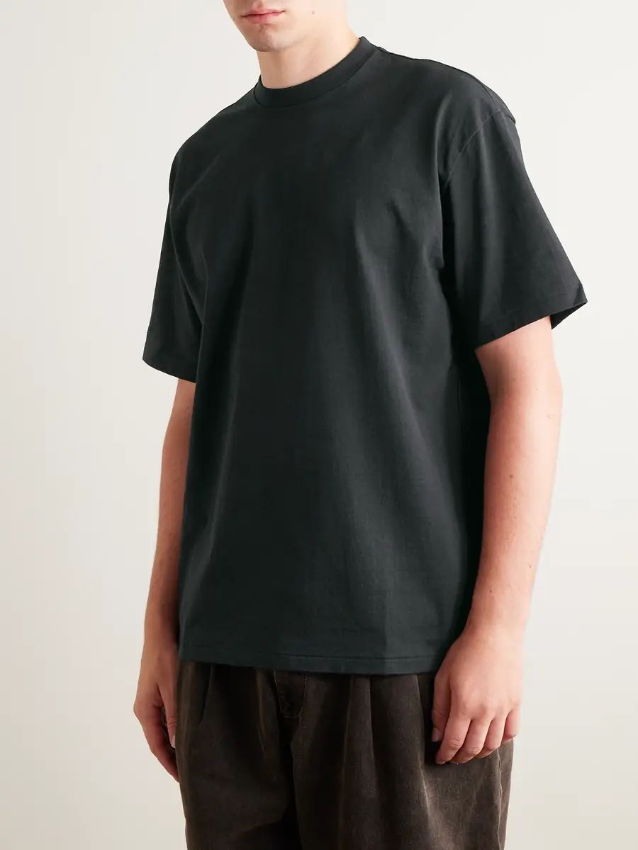 A.PRESSE Heavy Weight Cotton-Jersey T-Shirt - Men | Thumbnail 3