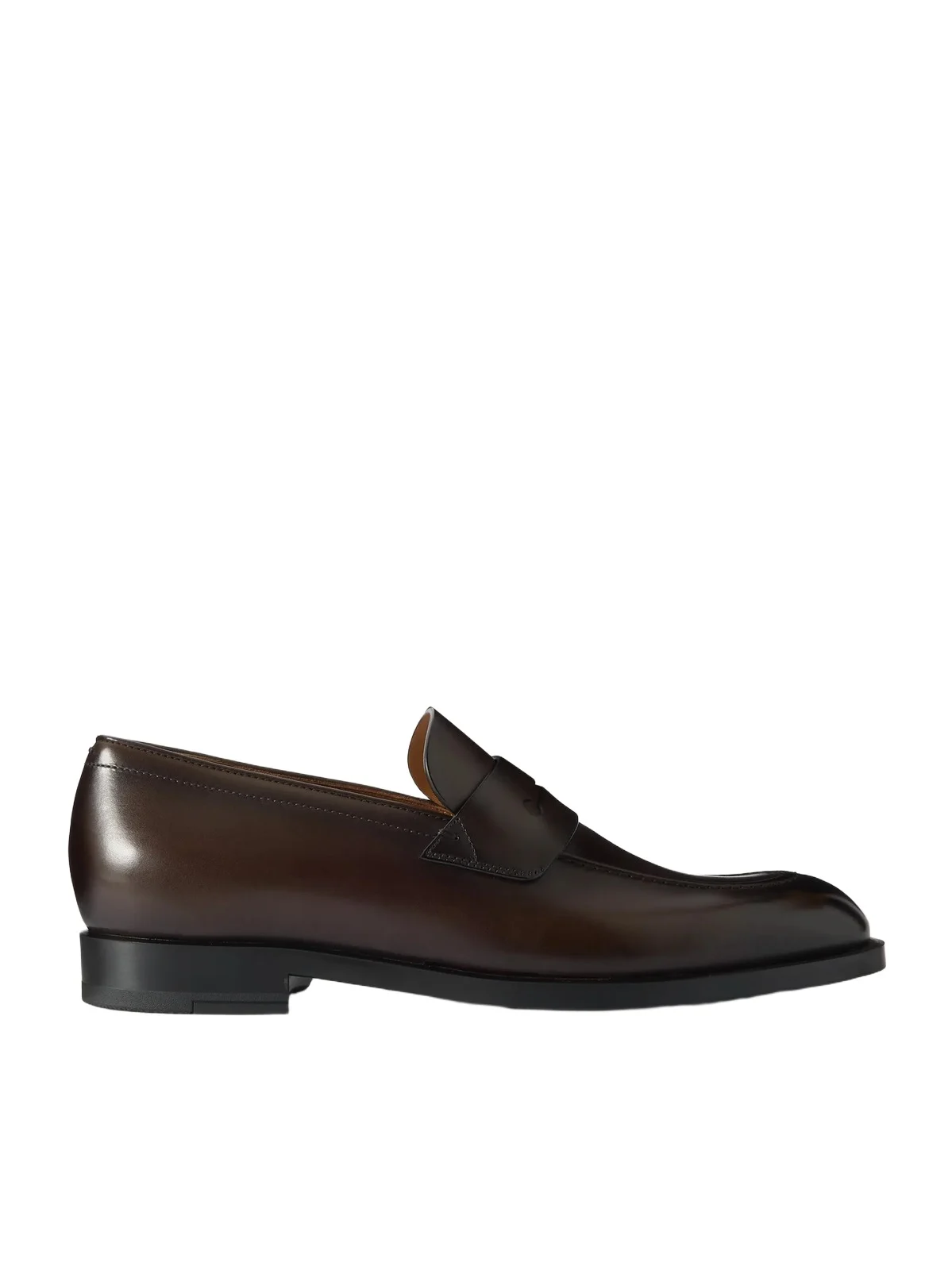 New Classic Flex Glossed-Leather Penny Loafers - Men