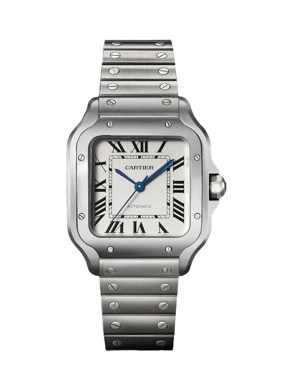 Santos Automatic Medium Stainless Steel Interchangeable Watch, Ref. WSSA0029 - Men Santos Automatic Medium Stainless Steel Interchangeable Watch, Ref. WSSA0029 - Men