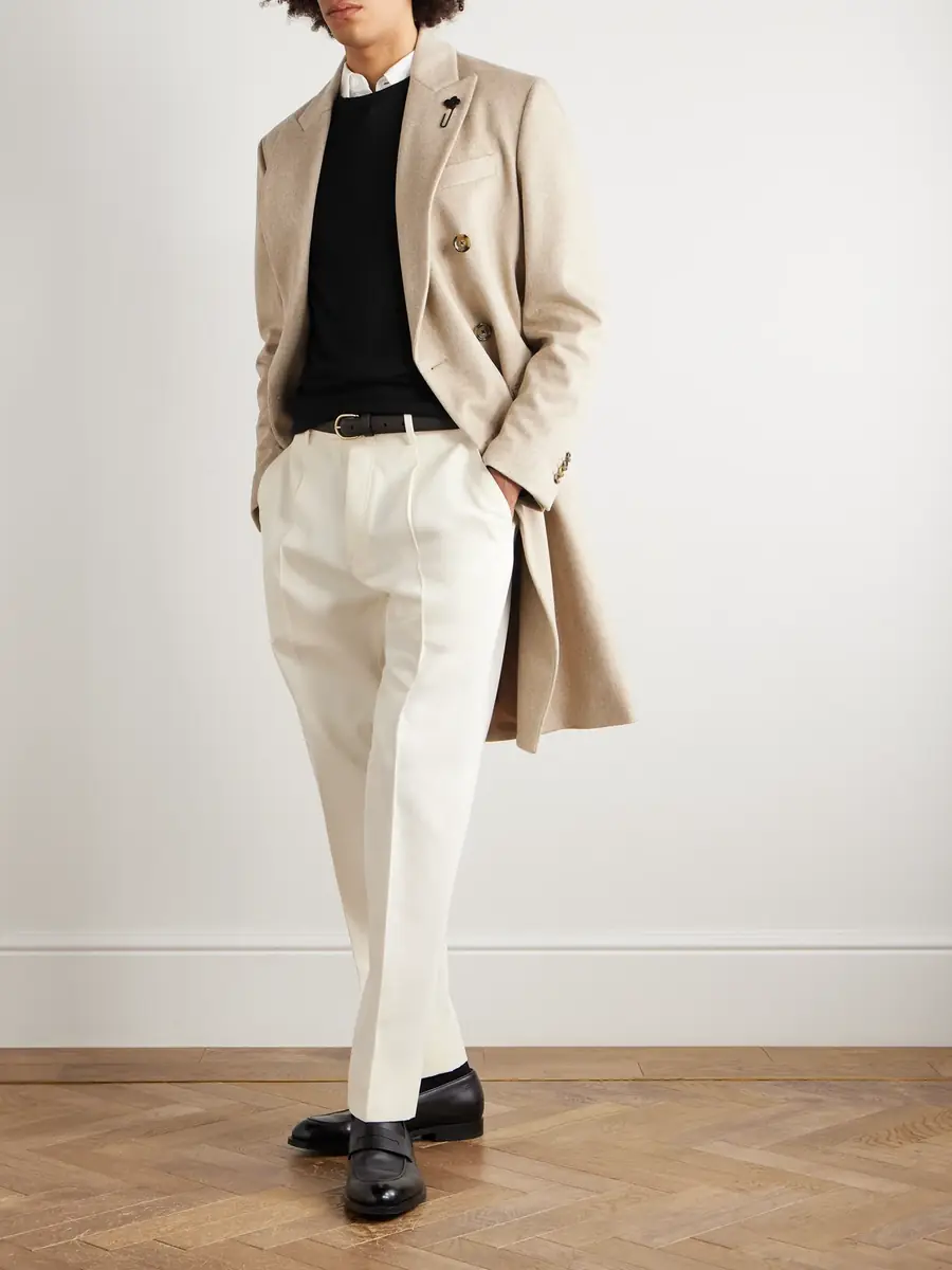 Zegna Straight-Leg Cotton and Wool-Blend Trousers - Men | Thumbnail 2 Zegna Straight-Leg Cotton and Wool-Blend Trousers - Men | Thumbnail 2