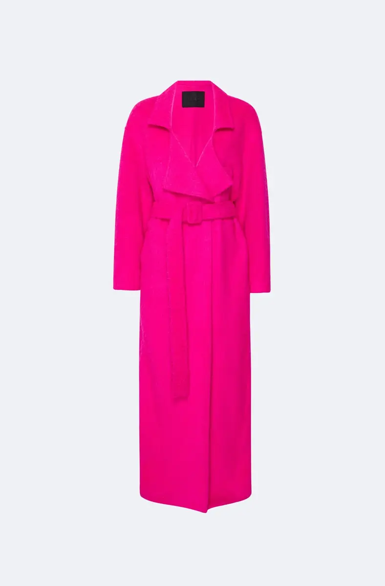 Lapointe Wool Mohair Belted Coat | Thumbnail 2 Lapointe Wool Mohair Belted Coat | Thumbnail 2