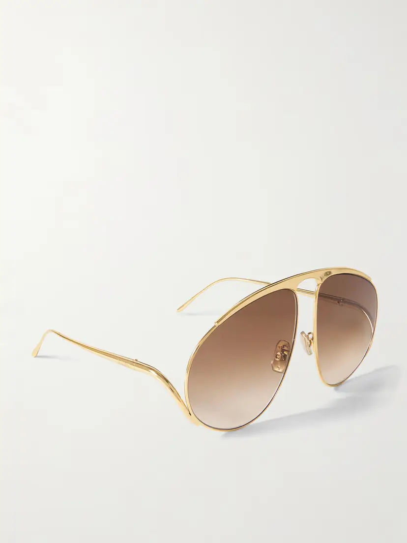 Loewe Aviator-style Gold-tone Sunglasses | Thumbnail 3