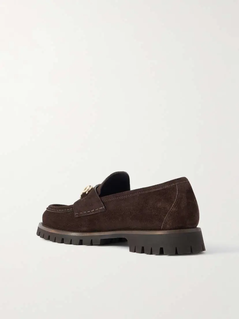 Gucci Sylke Horsebit-detailed Suede Loafers | Thumbnail 3 Gucci Sylke Horsebit-detailed Suede Loafers | Thumbnail 3