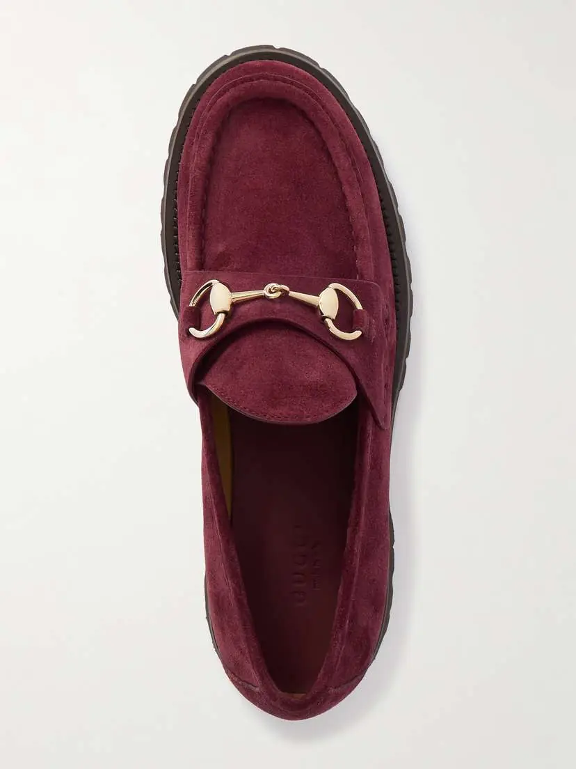 Gucci Sylke Horsebit-detailed Suede Loafers | Thumbnail 5 Gucci Sylke Horsebit-detailed Suede Loafers | Thumbnail 5