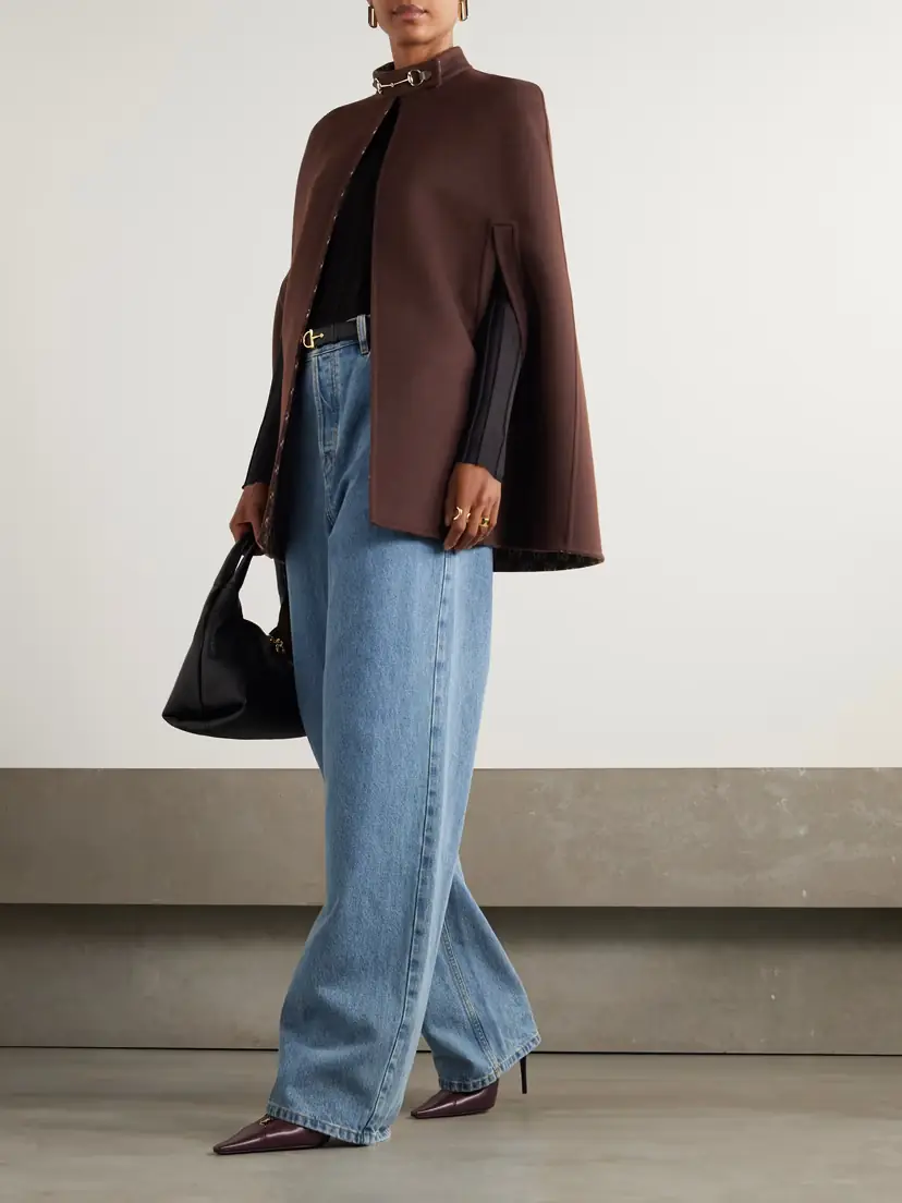 Gucci Embellished Wool And Silk-blend Cape | Thumbnail 2