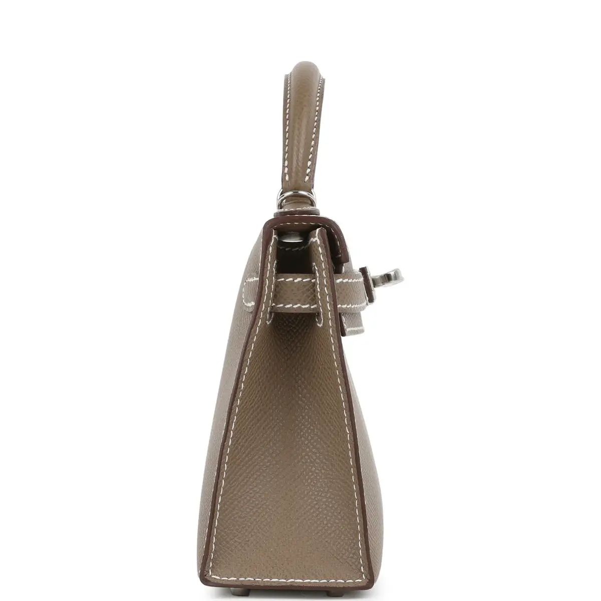 HERMÈS Hermes Kelly Sellier 20 Etoupe Epsom Palladium Hardware | Thumbnail 3
