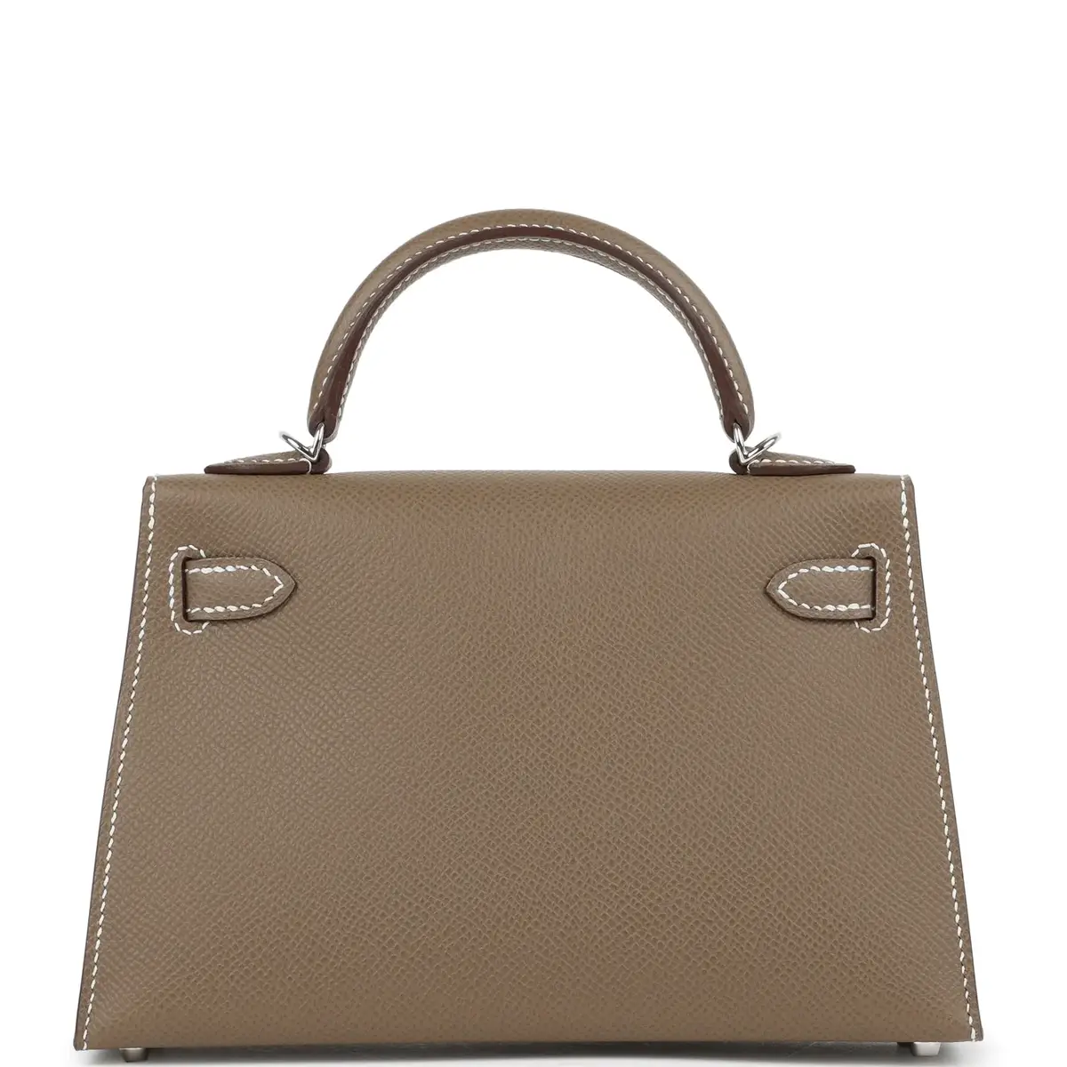 HERMÈS Hermes Kelly Sellier 20 Etoupe Epsom Palladium Hardware | Thumbnail 4