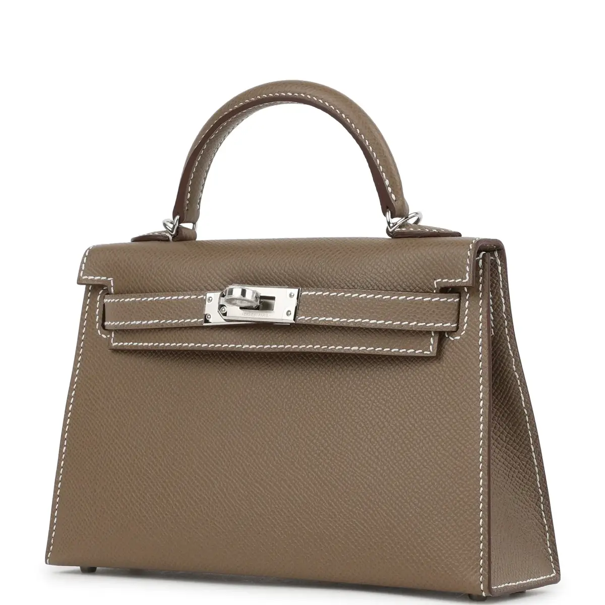 HERMÈS Hermes Kelly Sellier 20 Etoupe Epsom Palladium Hardware | Thumbnail 5