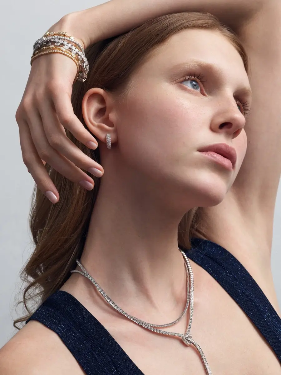 Ina Mar Ina Mar 18K White Gold 3.20ct.twd. Diamond Tennis Necklace by The Solist | Thumbnail 2 Ina Mar Ina Mar 18K White Gold 3.20ct.twd. Diamond Tennis Necklace by The Solist | Thumbnail 2