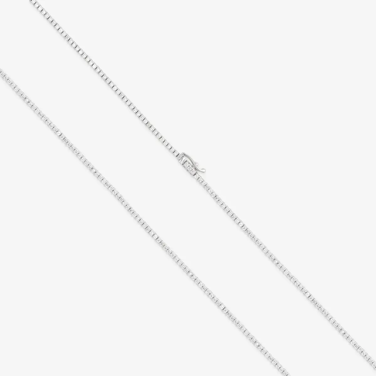 Ina Mar Ina Mar 18K White Gold 3.20ct.twd. Diamond Tennis Necklace by The Solist | Thumbnail 4 Ina Mar Ina Mar 18K White Gold 3.20ct.twd. Diamond Tennis Necklace by The Solist | Thumbnail 4