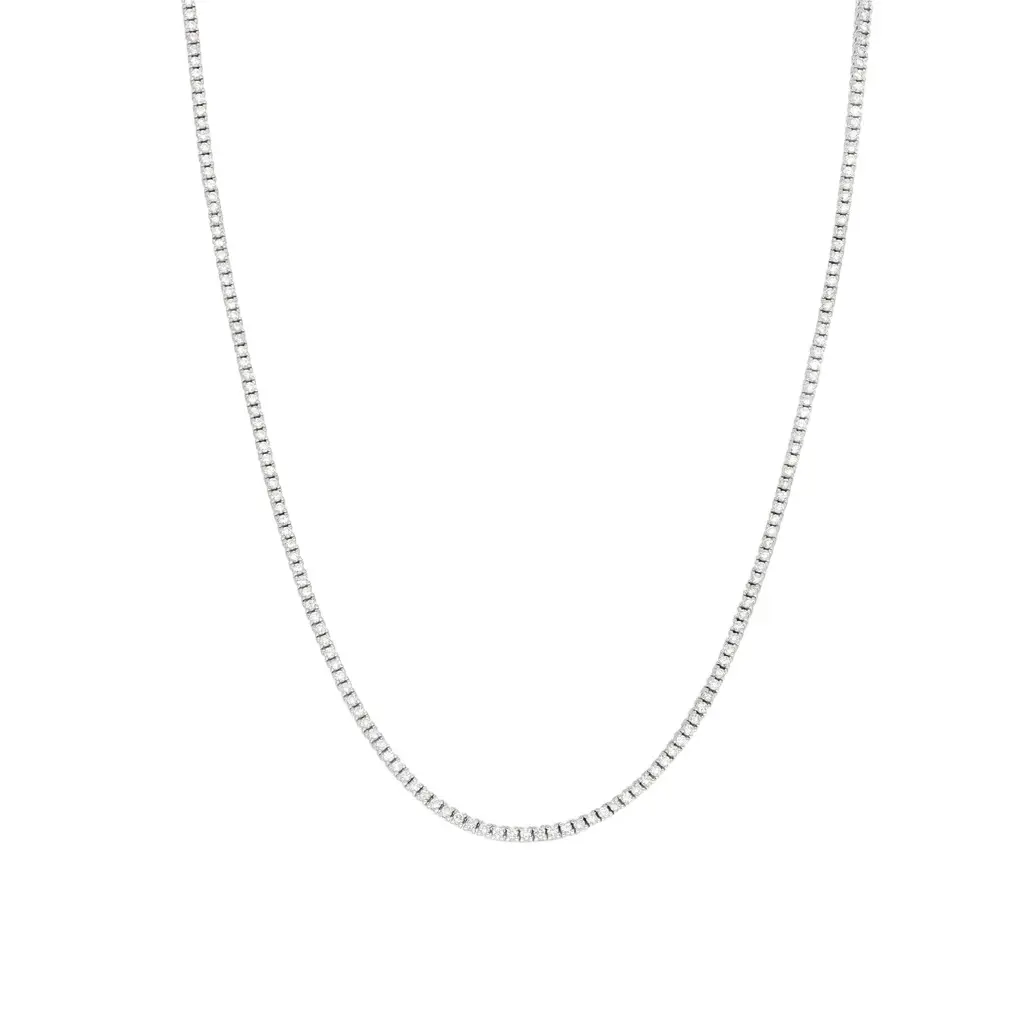 Ina Mar 18K White Gold 3.20ct.twd. Diamond Tennis Necklace by The Solist