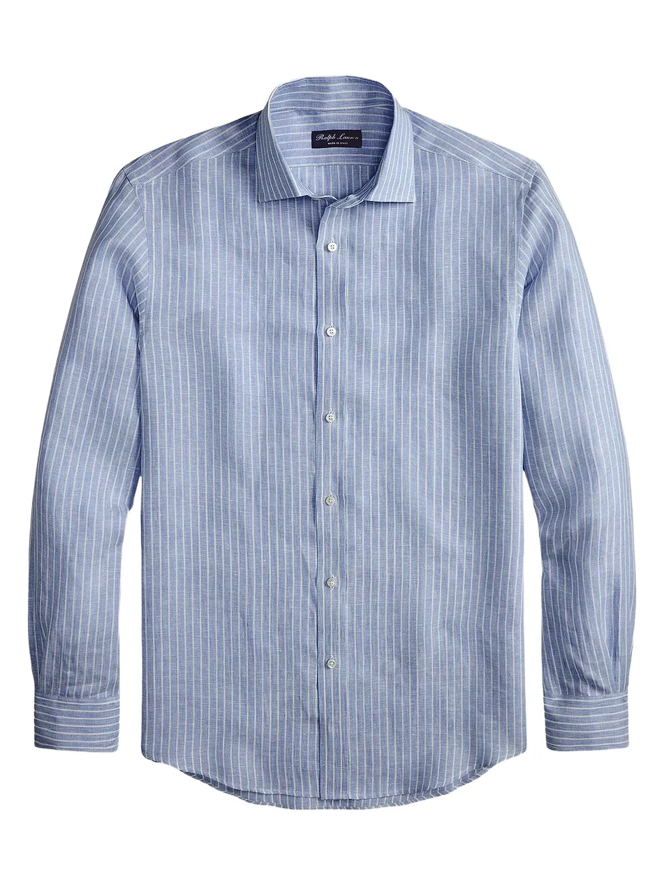 Men's Striped Linen Shirt Men's Striped Linen Shirt