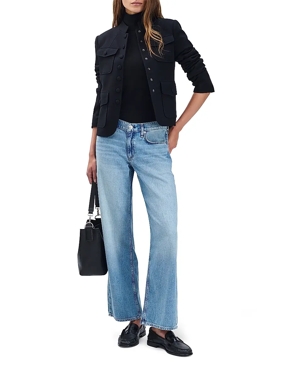 rag & bone Women's Cam Low-Rise Straight-Leg Jeans | Thumbnail 2 rag & bone Women's Cam Low-Rise Straight-Leg Jeans | Thumbnail 2