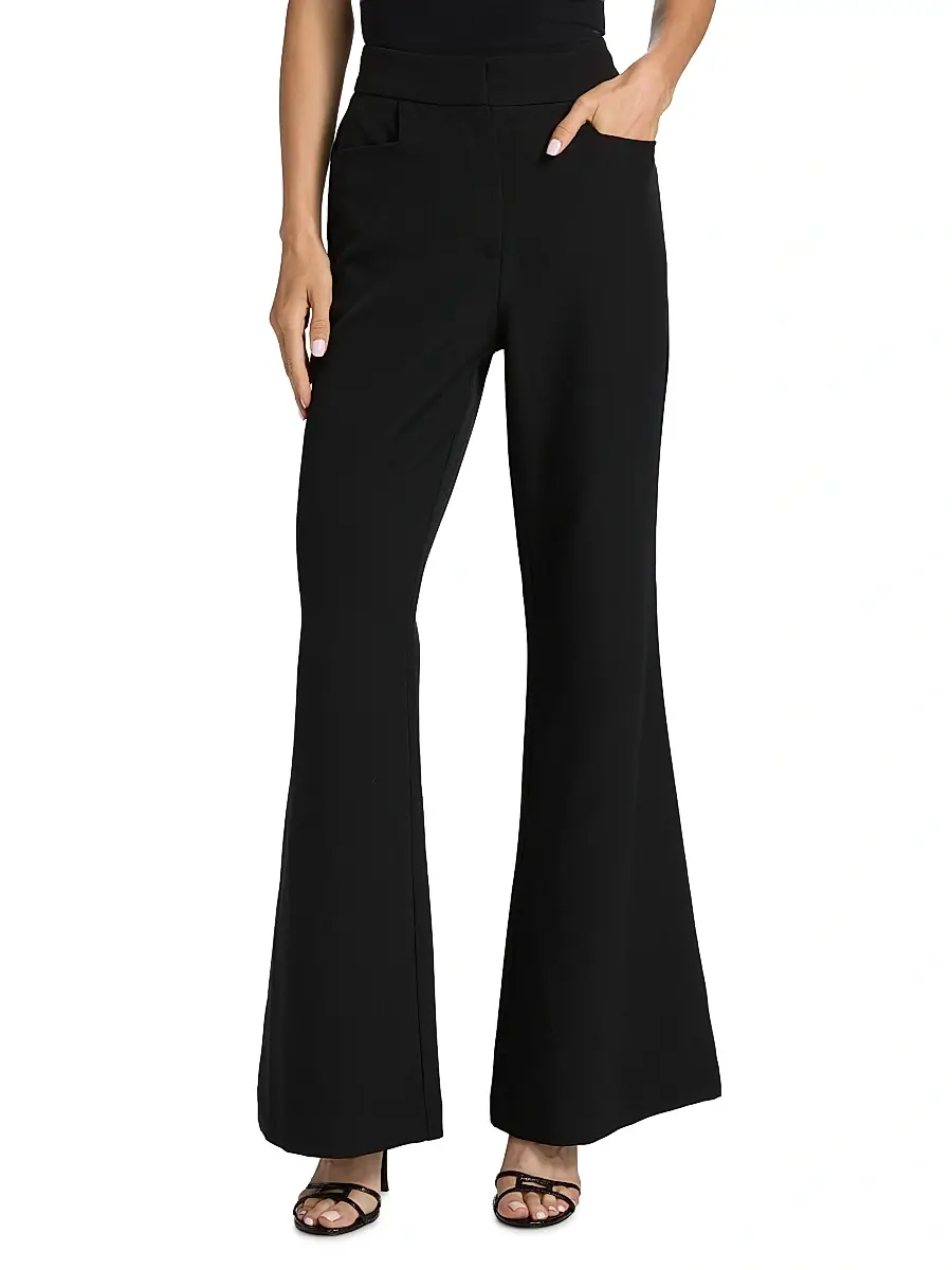 Toccin Women's Gaia Suiting Flared High-Rise Pants | Thumbnail 3