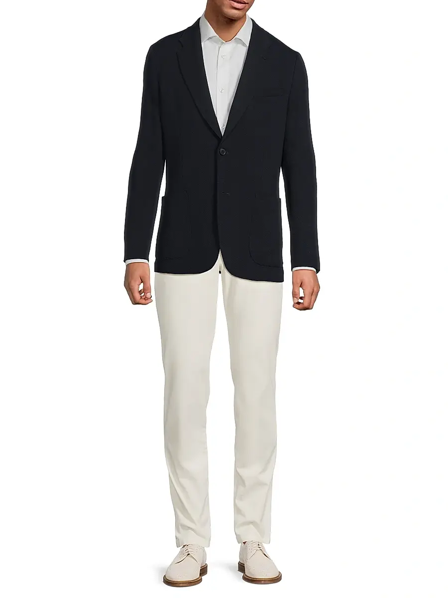 Paul Smith Men's Tribute to Photography Wool Birdseye Jacket | Thumbnail 2 Paul Smith Men's Tribute to Photography Wool Birdseye Jacket | Thumbnail 2