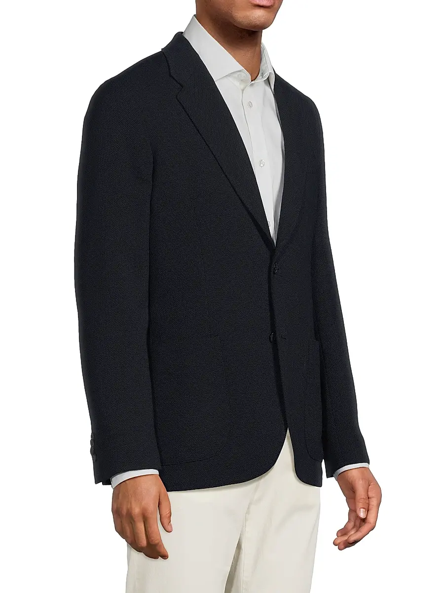 Paul Smith Men's Tribute to Photography Wool Birdseye Jacket | Thumbnail 4 Paul Smith Men's Tribute to Photography Wool Birdseye Jacket | Thumbnail 4