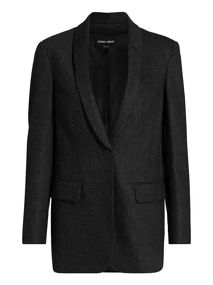 Women's Shawl Wool-Blend Blazer Women's Shawl Wool-Blend Blazer