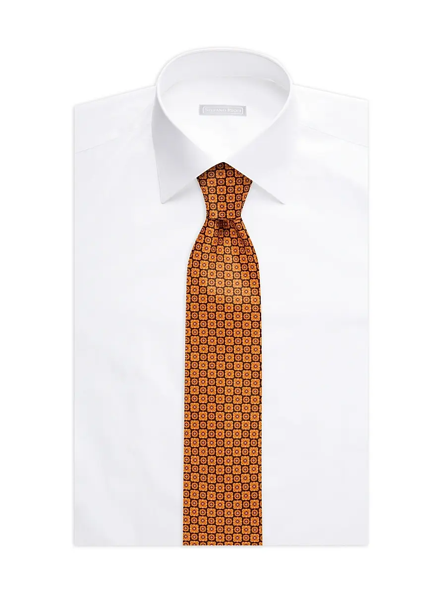 Stefano Ricci Men's Luxury Tie - Dark Blue And Dark Red | Thumbnail 5
