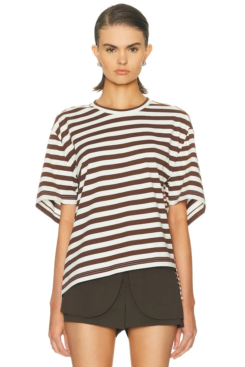 Monse Asymmetric Twisted T-shirt | Image 1 Monse Asymmetric Twisted T-shirt | Image 1