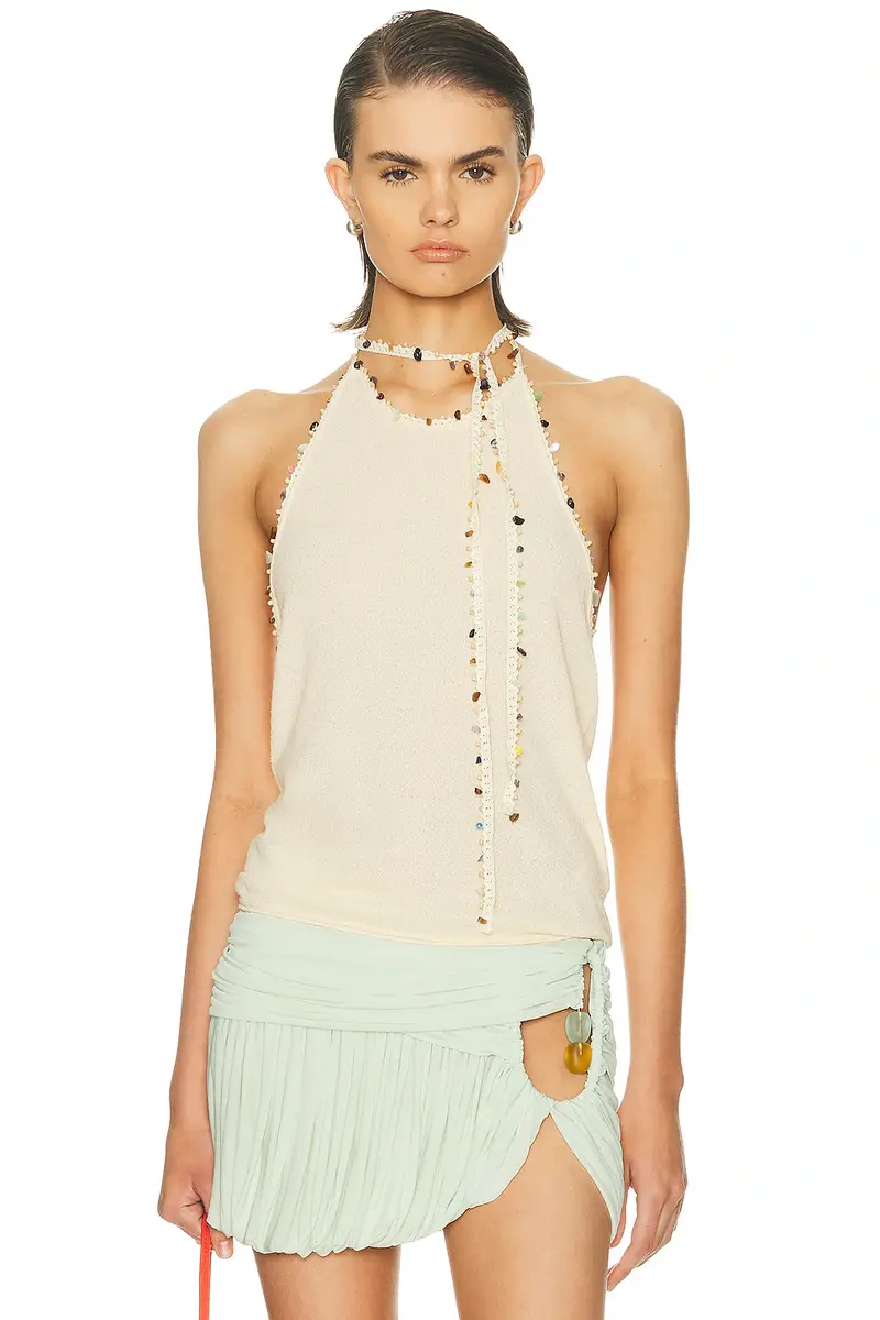 Christopher Esber Beach Quartz Halter Tank Top
