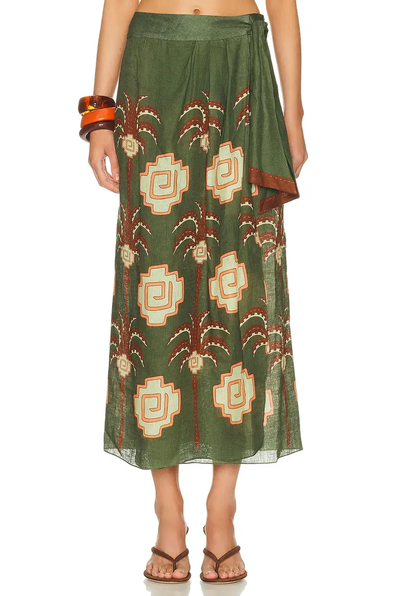 Johanna Ortiz Amazon Echoes Wrap Skirt | Image 1 Johanna Ortiz Amazon Echoes Wrap Skirt | Image 1