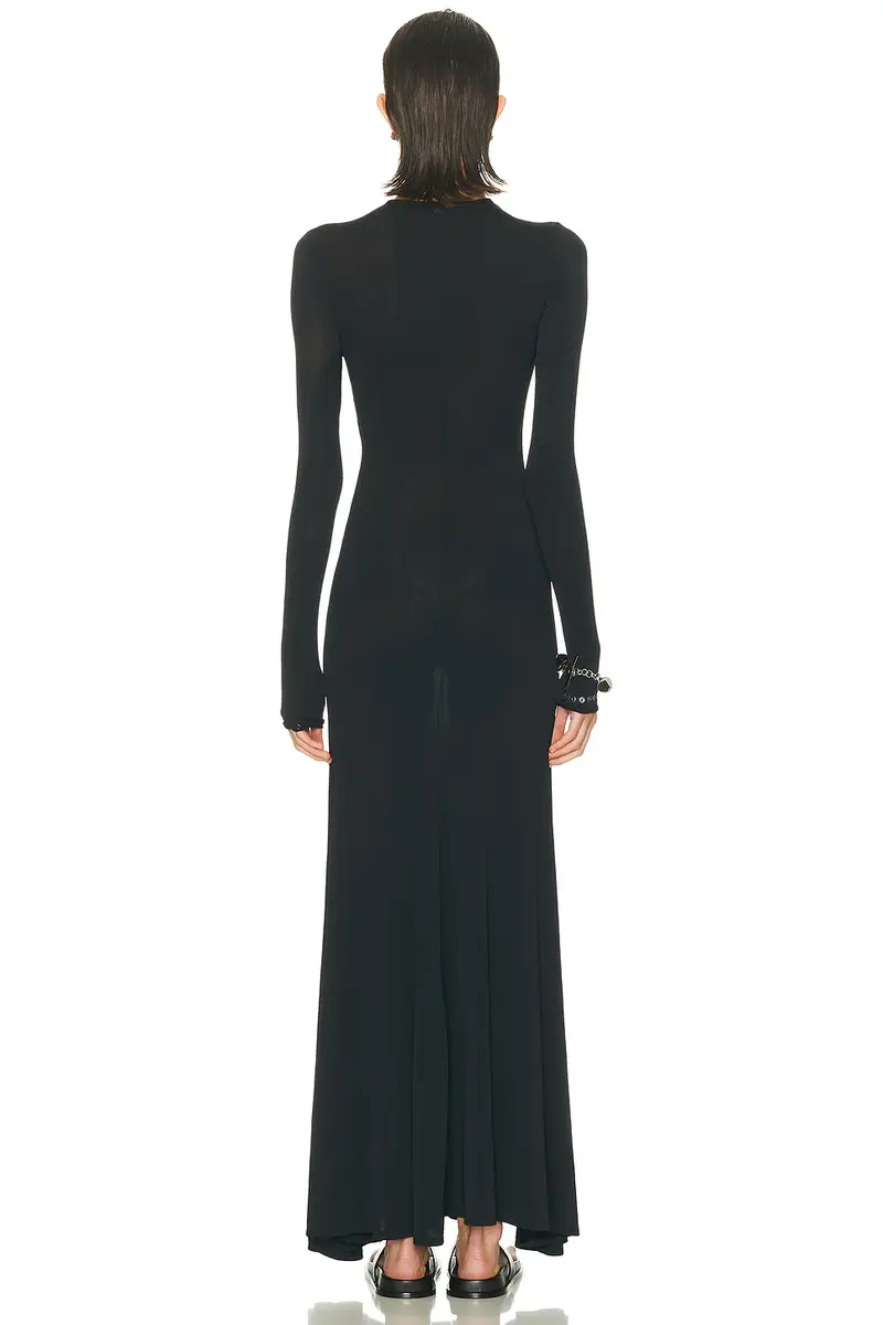 Rabanne Flower Cut Out Long Dress | Thumbnail 3 Rabanne Flower Cut Out Long Dress | Thumbnail 3
