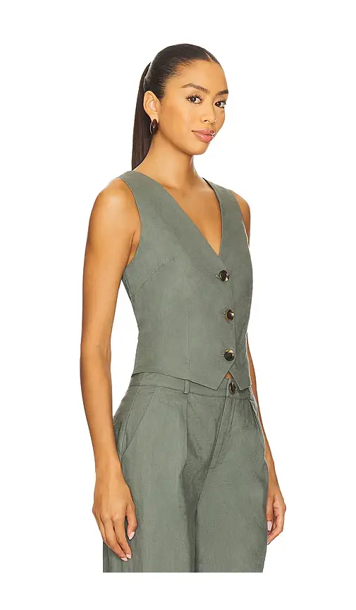 SNDYS x REVOLVE Allegra Linen Vest | Thumbnail 2 SNDYS x REVOLVE Allegra Linen Vest | Thumbnail 2