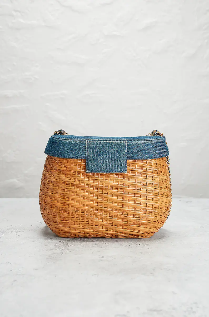 chanel Chanel Vintage Wicker Basket Bag | Thumbnail 3 chanel Chanel Vintage Wicker Basket Bag | Thumbnail 3
