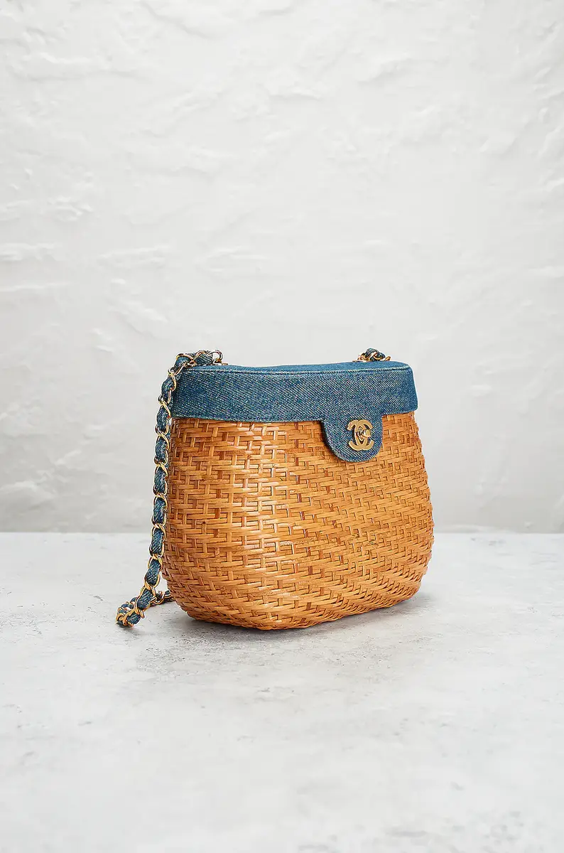 chanel Chanel Vintage Wicker Basket Bag | Thumbnail 4 chanel Chanel Vintage Wicker Basket Bag | Thumbnail 4