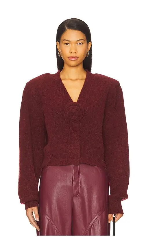 ROTATE Knit Puffsleeve Cardigan | Image 1 ROTATE Knit Puffsleeve Cardigan | Image 1