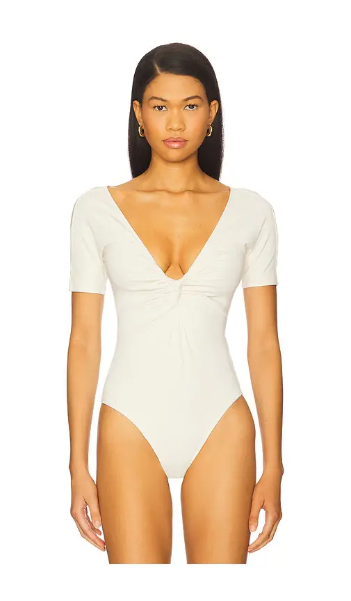 GOOD AMERICAN Jersey Twist Front Bodysuit | Thumbnail 2