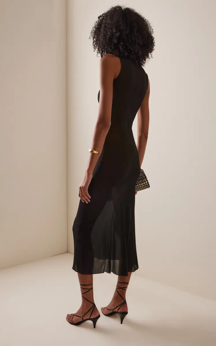 Burc Akyol Yacht Sheer-Knit Midi Dress | Thumbnail 4 Burc Akyol Yacht Sheer-Knit Midi Dress | Thumbnail 4