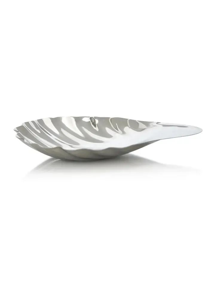 Tres J Silver-Plated Shell Tray