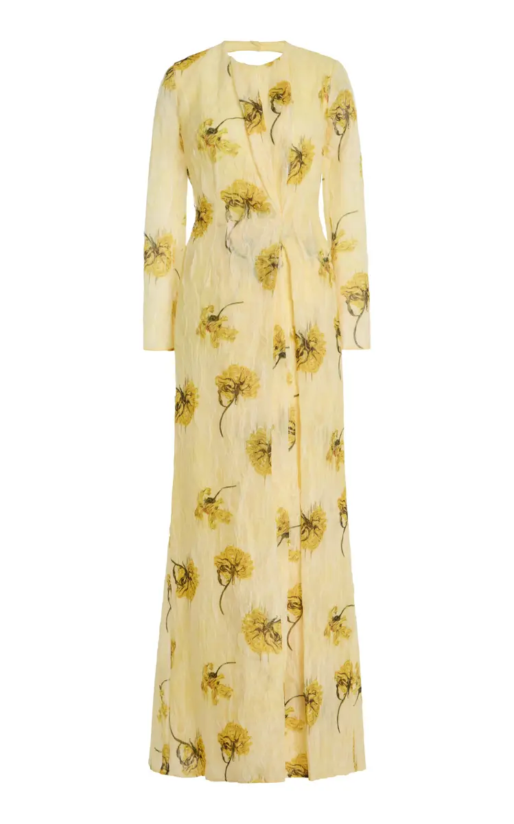 Emilia Wickstead Desiderio Printed Chiffon Gown | Image 1 Emilia Wickstead Desiderio Printed Chiffon Gown | Image 1