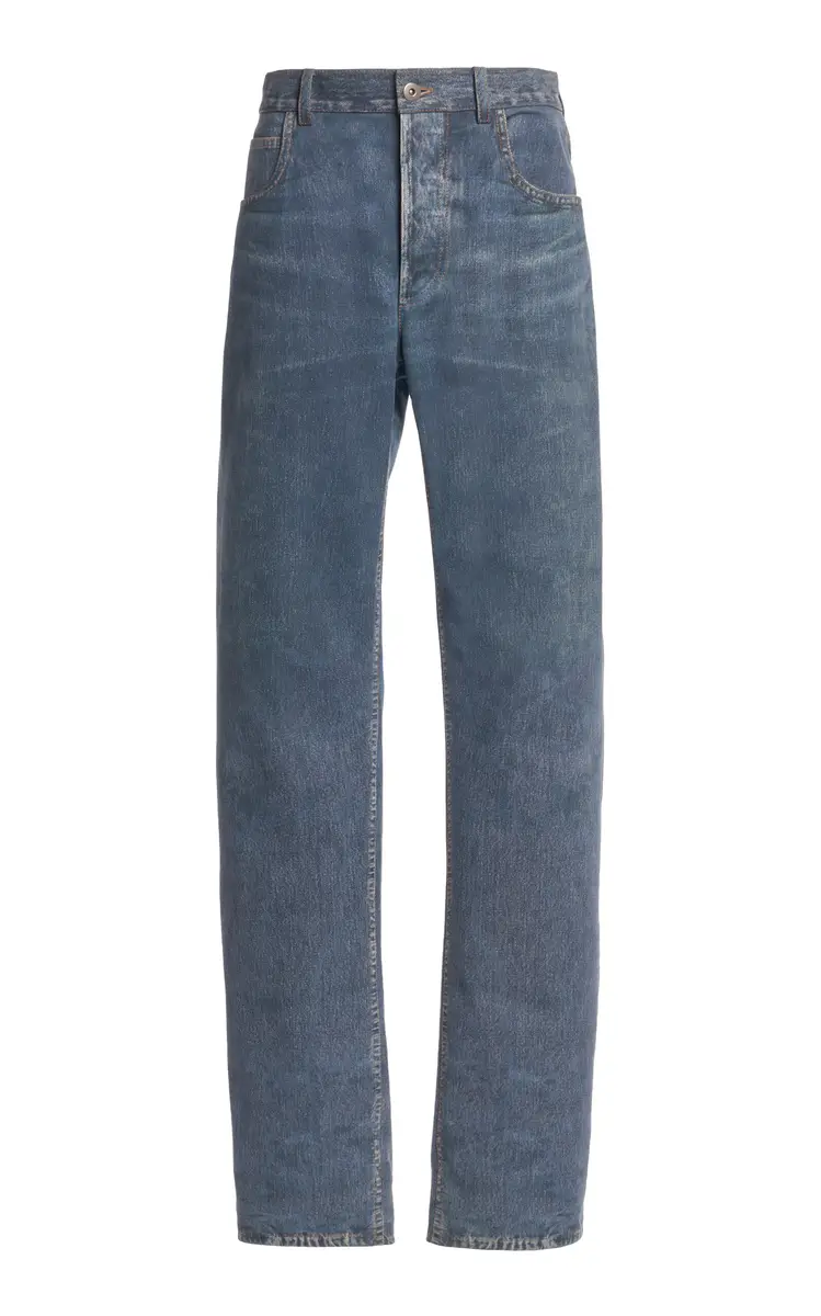 Bottega Veneta Denim-Printed Leather Trousers | Thumbnail 7