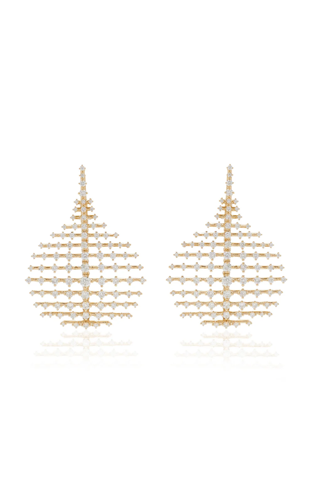 Small Disco 18K Gold Diamond Earrings Small Disco 18K Gold Diamond Earrings