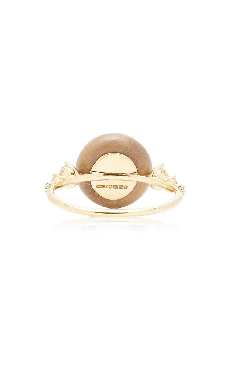 Fernando Jorge Orbit 18K Yellow Gold; Diamond; And Petrified Wood Ring | Thumbnail 5