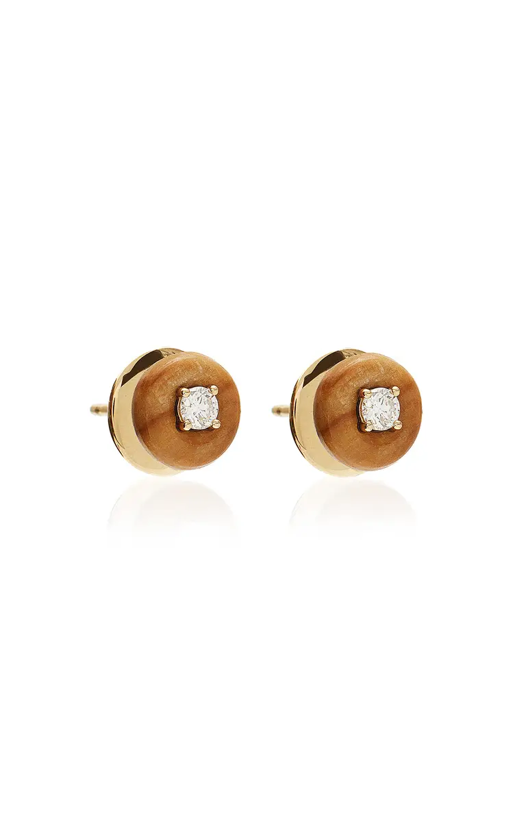 Fernando Jorge Petrified Wood Orbit Medium Studs | Thumbnail 3 Fernando Jorge Petrified Wood Orbit Medium Studs | Thumbnail 3