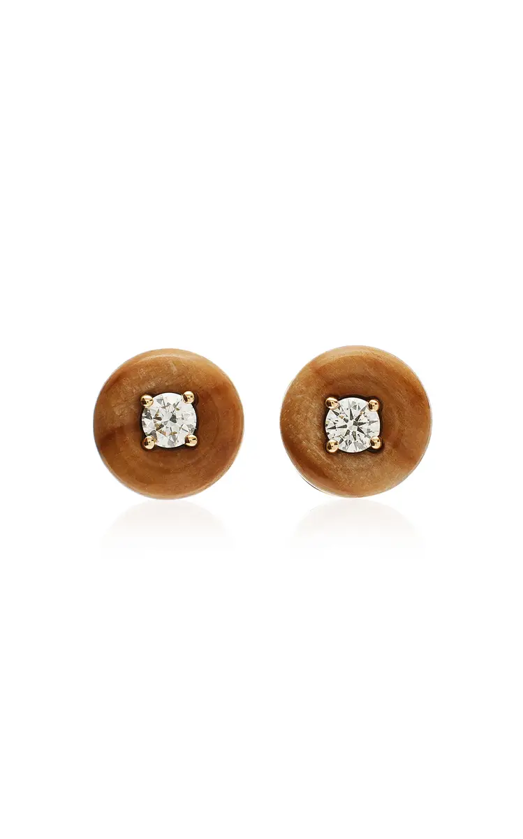 Fernando Jorge Petrified Wood Orbit Medium Studs | Thumbnail 4 Fernando Jorge Petrified Wood Orbit Medium Studs | Thumbnail 4