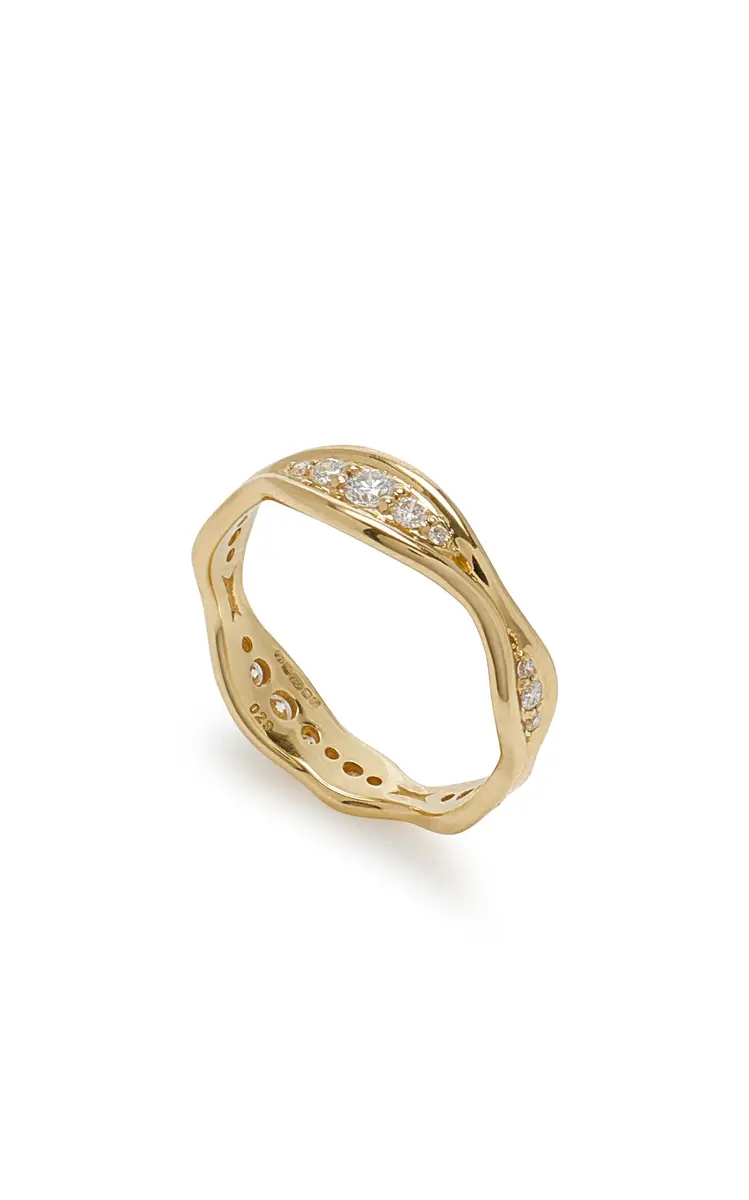 Fernando Jorge The Fluid Diamonds 18K Yellow Gold and Diamond Ring | Thumbnail 3