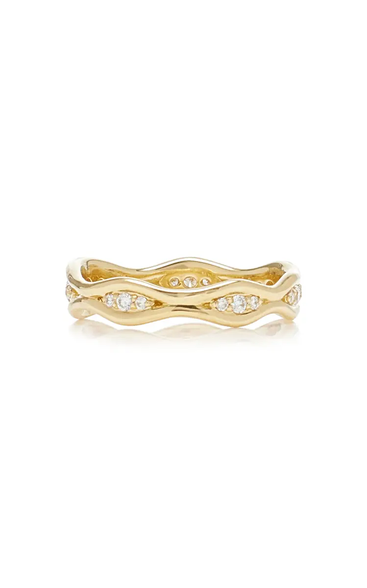 Fernando Jorge The Fluid Diamonds 18K Yellow Gold and Diamond Ring | Thumbnail 4