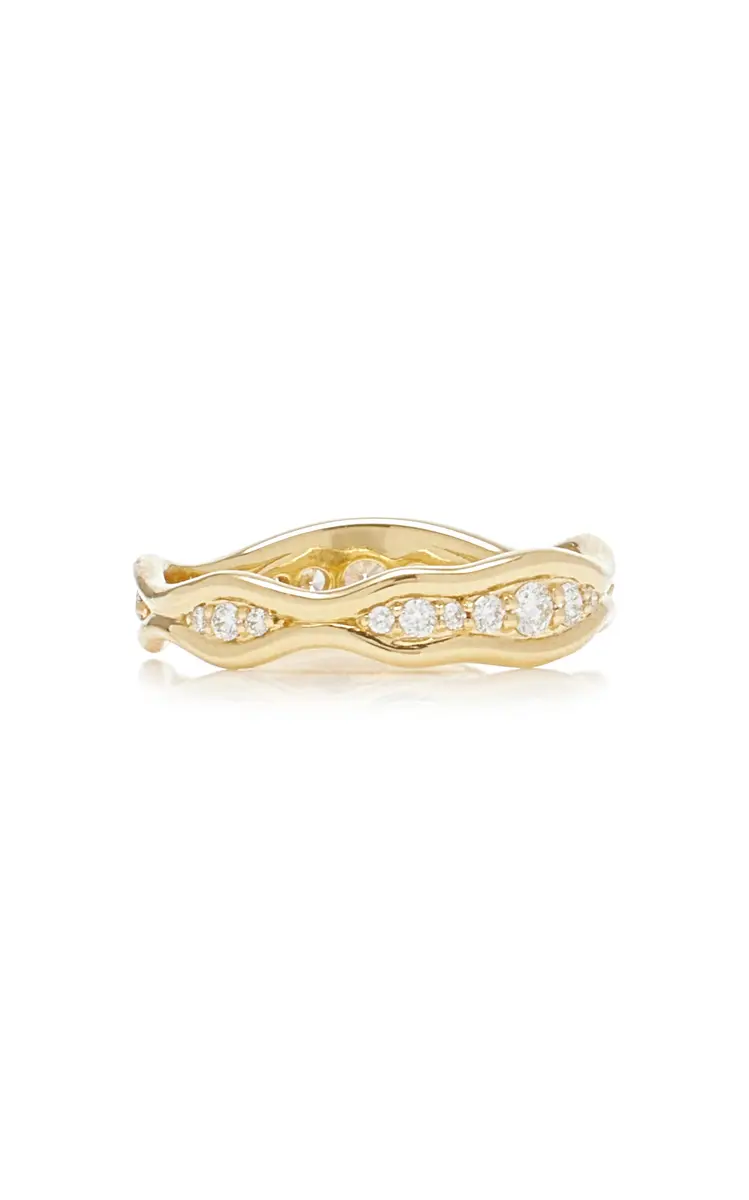 Fernando Jorge The Fluid Diamonds 18K Yellow Gold and Diamond Ring | Thumbnail 5