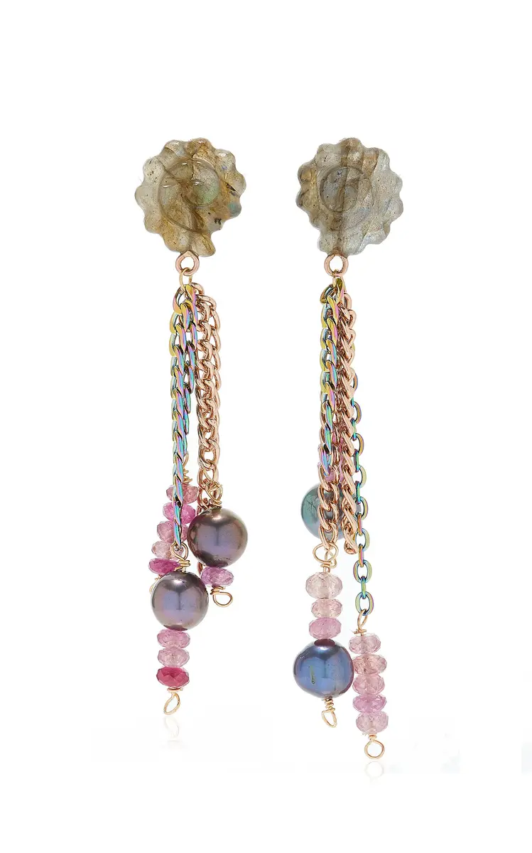 Joie DiGiovanni Santorini Sunset Pearl; Seashell Earrings | Thumbnail 4 Joie DiGiovanni Santorini Sunset Pearl; Seashell Earrings | Thumbnail 4