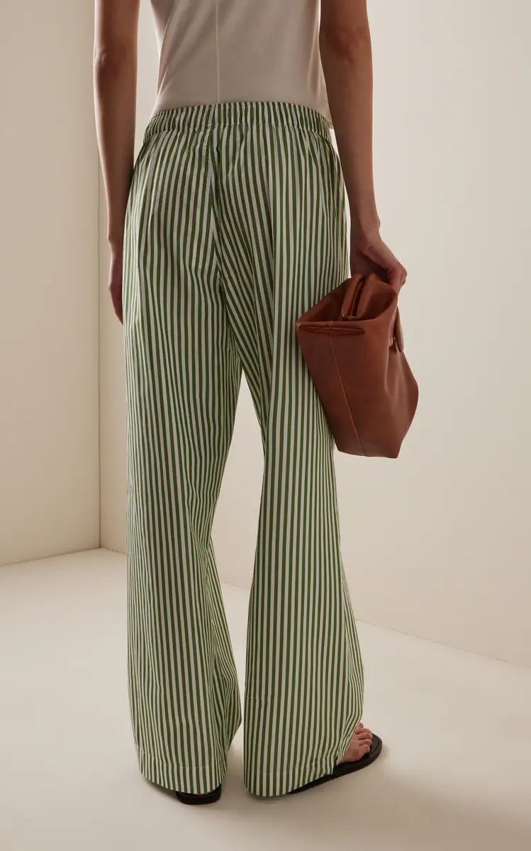 Comme Si La Boxer Alta Striped Cotton-Poplin Pants | Thumbnail 5
