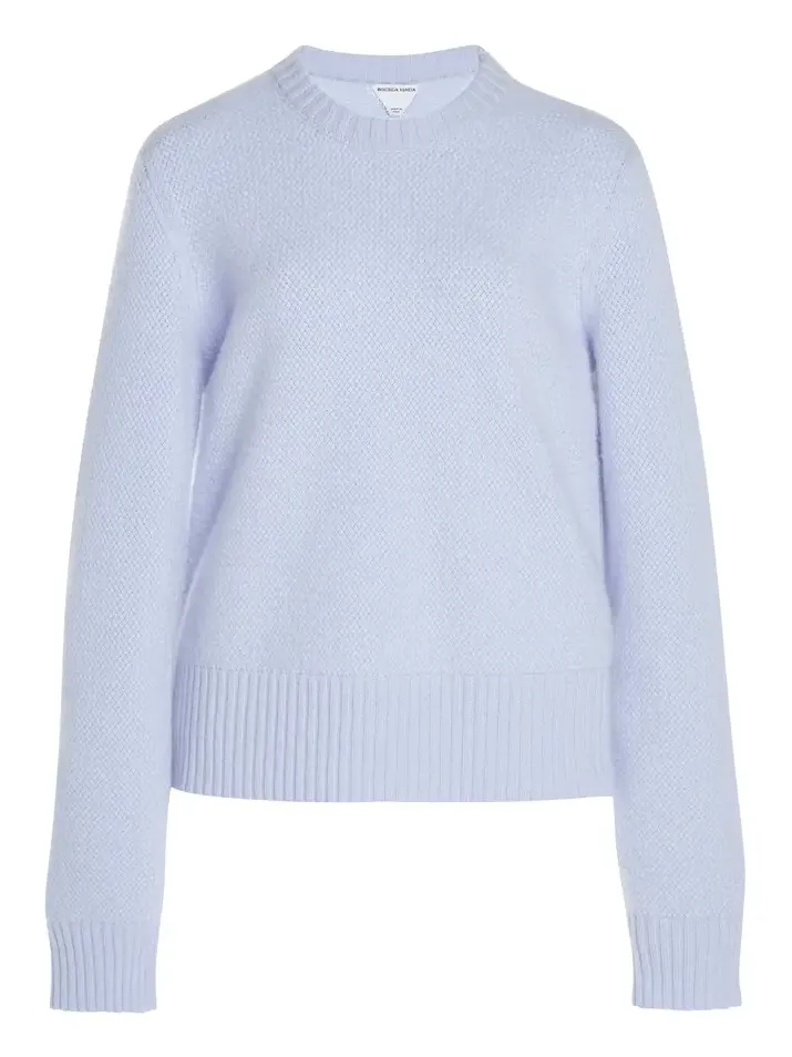 Intrecciato-Knit Cashmere Sweater