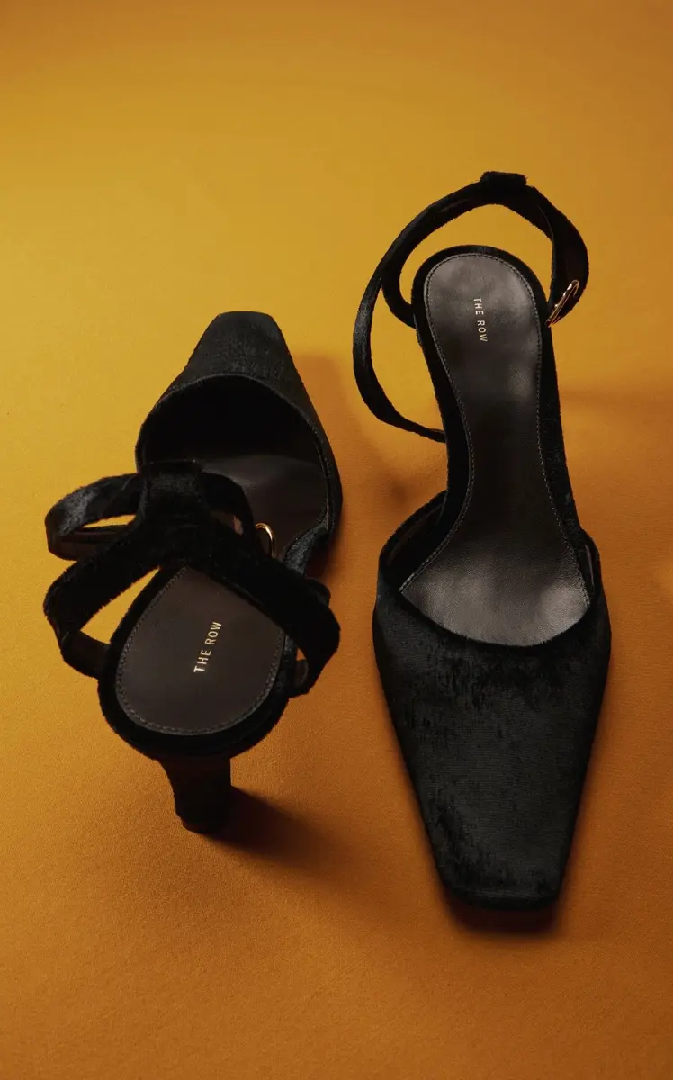The Row Carla Velvet Pumps | Thumbnail 2 The Row Carla Velvet Pumps | Thumbnail 2