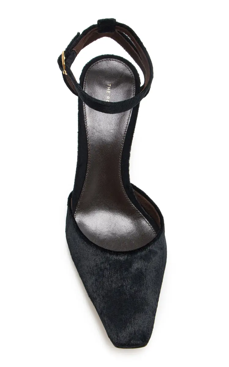 The Row Carla Velvet Pumps | Thumbnail 4 The Row Carla Velvet Pumps | Thumbnail 4