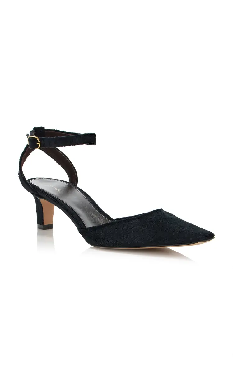The Row Carla Velvet Pumps | Thumbnail 5 The Row Carla Velvet Pumps | Thumbnail 5